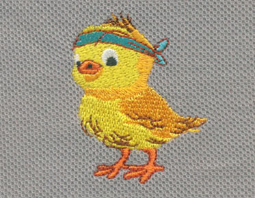 embroidery digitiing bird logo